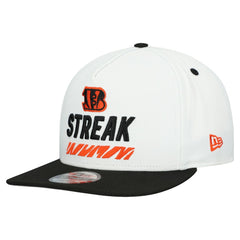Cincinnati Bengals New Era STREAK Season Ticket Member 9FIFTY A-Frame Snapback Hat - White for sale