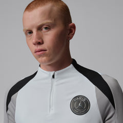 Paris Saint-Germain Jordan Brand Men's Strike Drill Quarter-Zip Long Sleeve Dri-FIT Top - White outlet