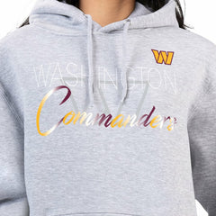 Washington Commanders G-III 4Her by Carl Banks Women's Shadow Logo Fleece Pullover Hoodie - Gray discount