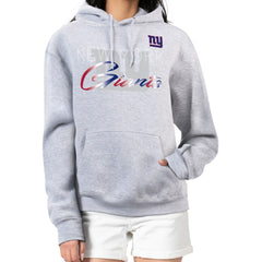 New York Giants G-III 4Her by Carl Banks Women's Shadow Logo Fleece Pullover Hoodie - Gray outlet