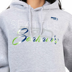 Seattle Seahawks G-III 4Her by Carl Banks Women's Shadow Logo Fleece Pullover Hoodie - Gray cheap
