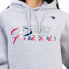 New England Patriots G-III 4Her by Carl Banks Women's Shadow Logo Fleece Pullover Hoodie - Gray cheap