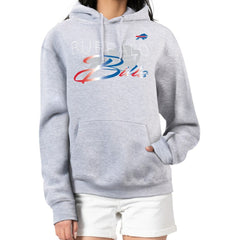 Buffalo Bills G-III 4Her by Carl Banks Women's Shadow Logo Fleece Pullover Hoodie - Gray for sale