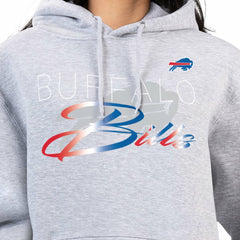 Buffalo Bills G-III 4Her by Carl Banks Women's Shadow Logo Fleece Pullover Hoodie - Gray for sale