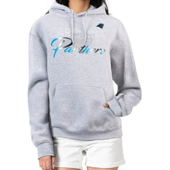 Carolina Panthers G-III 4Her by Carl Banks Women's Shadow Logo Fleece Pullover Hoodie - Gray on sale