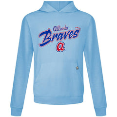 Atlanta Braves Levelwear Defiant Relay Pullover Hoodie Light Blue