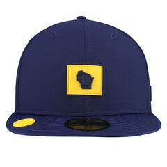 Milwaukee Brewers 2026 Clubhouse Alternate 59FIFTY Fitted Hat Navy