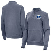Seattle Seahawks Antigua Women's 50th Season Crush Quarter-Zip Pullover - Heather Navy online