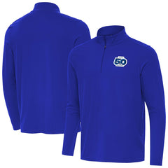 Seattle Seahawks Antigua 50th Season Intent Quarter-Zip Pullover - Royal sale