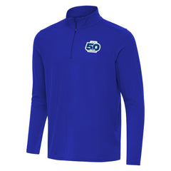 Seattle Seahawks Antigua 50th Season Intent Quarter-Zip Pullover - Royal sale