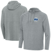 Seattle Seahawks Antigua 50th Season Spikes Raglan Quarter-Zip Hoodie - Heather Gray online