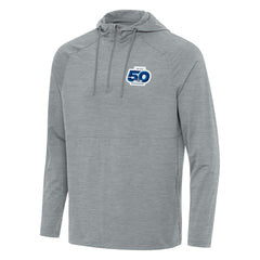 Seattle Seahawks Antigua 50th Season Spikes Raglan Quarter-Zip Hoodie - Heather Gray online
