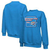 Oklahoma City Thunder Majestic Threads Women's Classic Tri-Blend Pullover Sweatshirt - Blue online