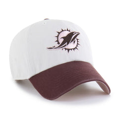 Miami Dolphins '47 Unisex Love Letter Clean Up Adjustable Hat - Stone/Burgundy discount