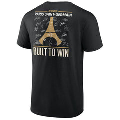 Paris Saint-Germain 2025 Champions League Winners Signature Roster T-Shirt - Black outlet