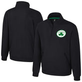 Boston Celtics Stadium Essentials Unisex Varsity Trainer Quarter-Zip Pullover - Black sale