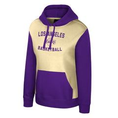 Los Angeles Lakers Stadium Essentials Women's Rafters Road Trip Hoodie - Cream cheap