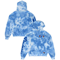 Los Angeles Dodgers Aviator Nation x MLB Unisex Tie-Dye Tri-Blend Hoodie Light Blue