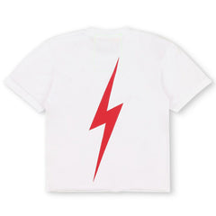 Texas Rangers Aviator Nation x MLB Women's Bolt Boyfriend Tri-Blend T-Shirt White