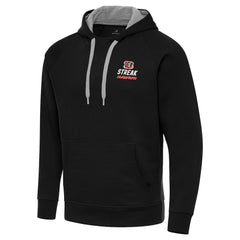 Cincinnati Bengals Antigua Streak Victory Pullover Hoodie - Black on sale