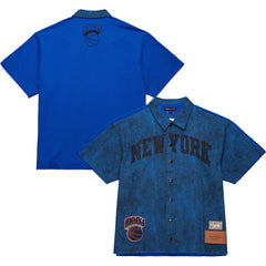 New York Knicks x Purple Brand Button-Up Shooting Shirt - Navy shop
