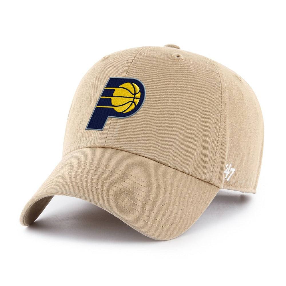 Indiana Pacers '47 Primary Logo Clean Up Adjustable Hat - Khaki for sale