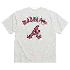 Atlanta Braves Madhappy x MLB Unisex Heavyweight T-Shirt Heather Gray