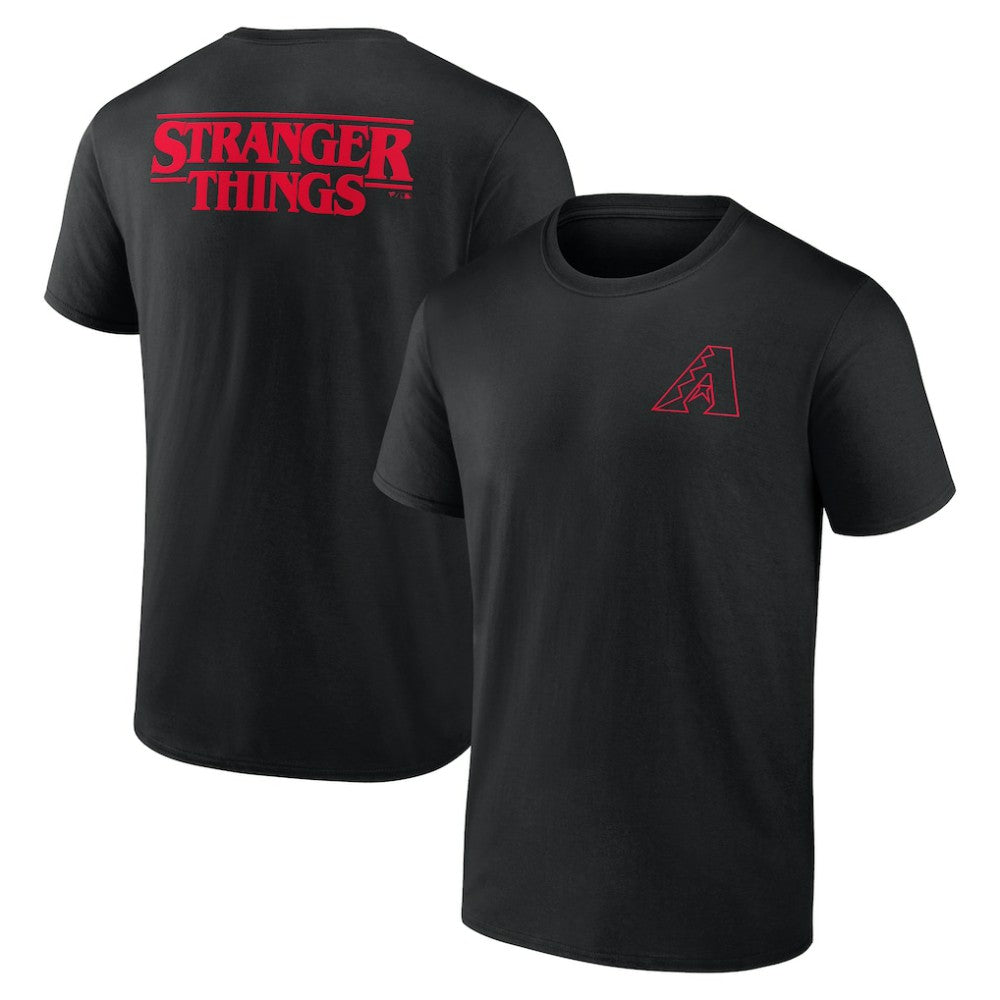 Arizona Diamondbacks Stranger Things Graphic T-Shirt Black