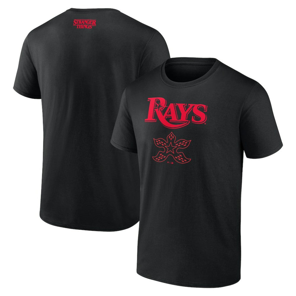 Tampa Bay Rays Stranger Things Demogorgan T-Shirt Black