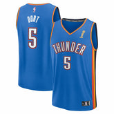 Luguentz Dort Oklahoma City Thunder 2025 NBA Finals Champions Fast Break Replica Player Jersey - Blue - Icon Edition on sale