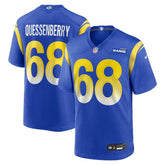 David Quessenberry Los Angeles Rams Team Game Jersey - Royal discount