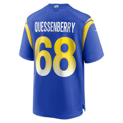 David Quessenberry Los Angeles Rams Team Game Jersey - Royal discount