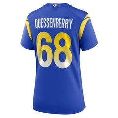 David Quessenberry Los Angeles Rams Women's Team Game Jersey - Royal online