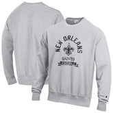 New Orleans Saints Champion Reverse Weave Fleece Pullover Sweatshirt - Heather Gray outlet