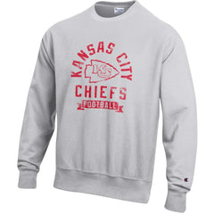 Kansas City Chiefs Champion Reverse Weave Fleece Pullover Sweatshirt - Heather Gray outlet