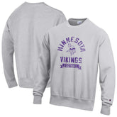 Minnesota Vikings Champion Reverse Weave Fleece Pullover Sweatshirt - Heather Gray for sale