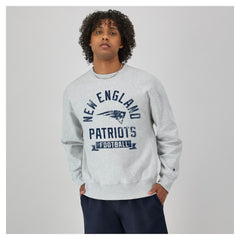 New England Patriots Champion Reverse Weave Fleece Pullover Sweatshirt - Heather Gray sale