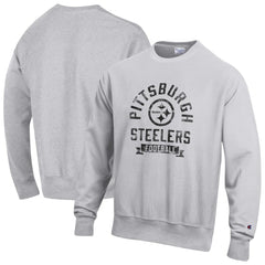 Pittsburgh Steelers Champion Reverse Weave Fleece Pullover Sweatshirt - Heather Gray cheap