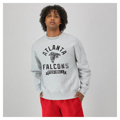 Atlanta Falcons Champion Reverse Weave Fleece Pullover Sweatshirt - Heather Gray on sale