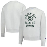 Green Bay Packers Champion Reverse Weave Fleece Pullover Sweatshirt - Heather Gray discount
