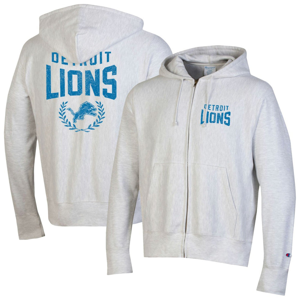 Detroit Lions Champion Reverse Weave Full-Zip Hoodie - Heather Gray online