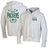 Green Bay Packers Champion Reverse Weave Full-Zip Hoodie - Heather Gray sale