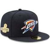 Oklahoma City Thunder 2025 NBA Finals Champions Side Patch 59FIFTY Fitted Hat - Navy sale