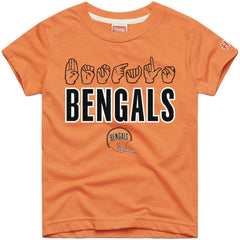 Cincinnati Bengals Homage Youth Love Sign x ASL 2.0 Tri-Blend T-Shirt - Orange sale