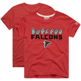 Atlanta Falcons Homage Youth Love Sign x ASL 2.0 Tri-Blend T-Shirt - Red for sale