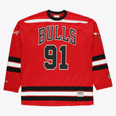 Dennis Rodman Chicago Bulls Big & Tall NBA Hockey Jersey - Red for sale