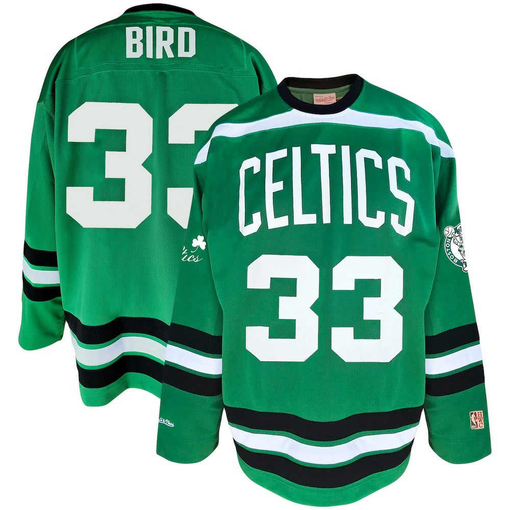 Larry Bird Boston Celtics Big & Tall NBA Hockey Jersey - Kelly Green online