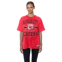 Kansas City Chiefs New Era Women's Throwback Oversized T-Shirt - Red outlet