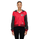 Kansas City Chiefs New Era Women's Throwback Full-Snap Hooded Jacket - Red online