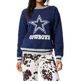 Dallas Cowboys Terez Unisex Logo Crew Neck Sweater - Navy outlet